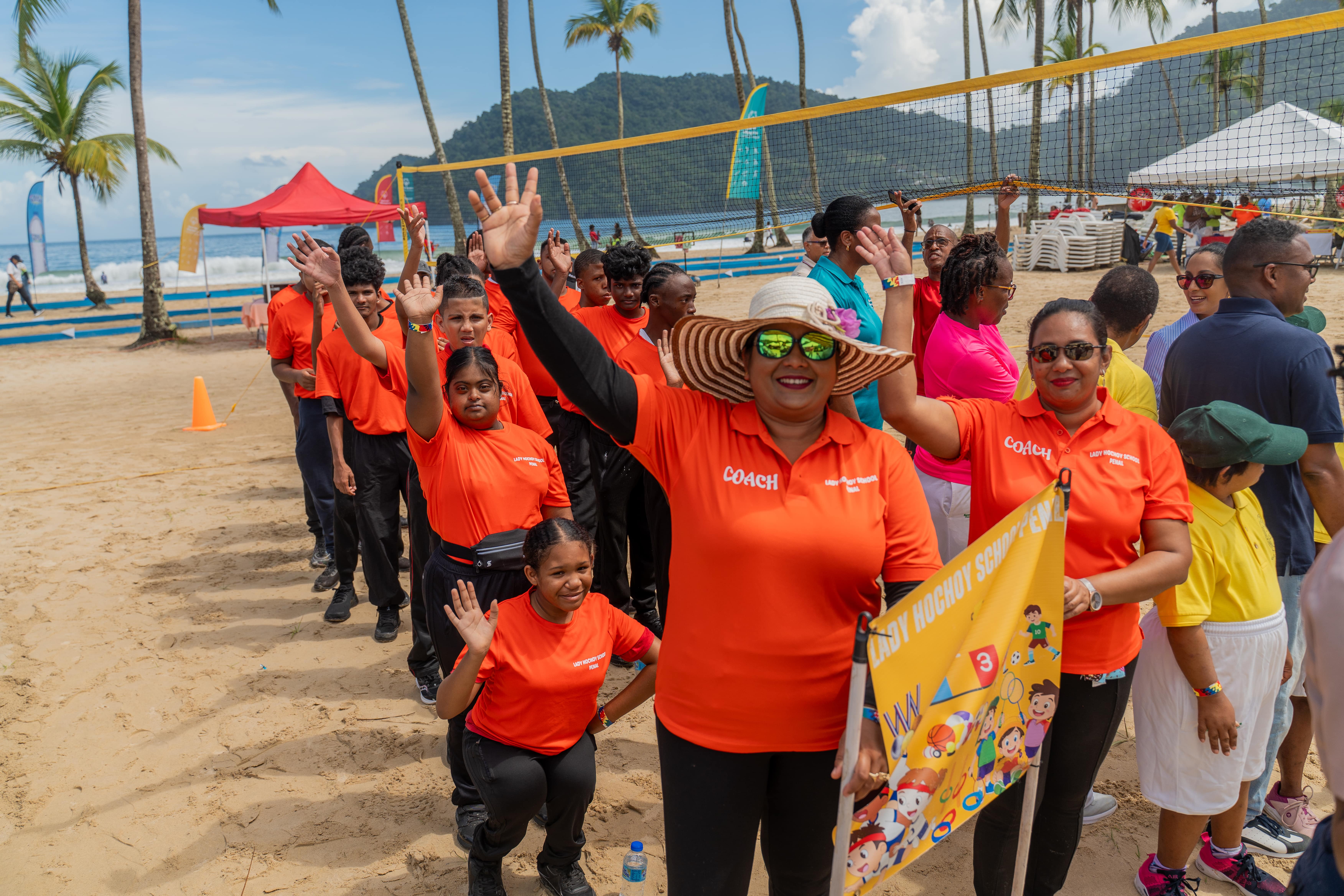 SOTT athletes waving