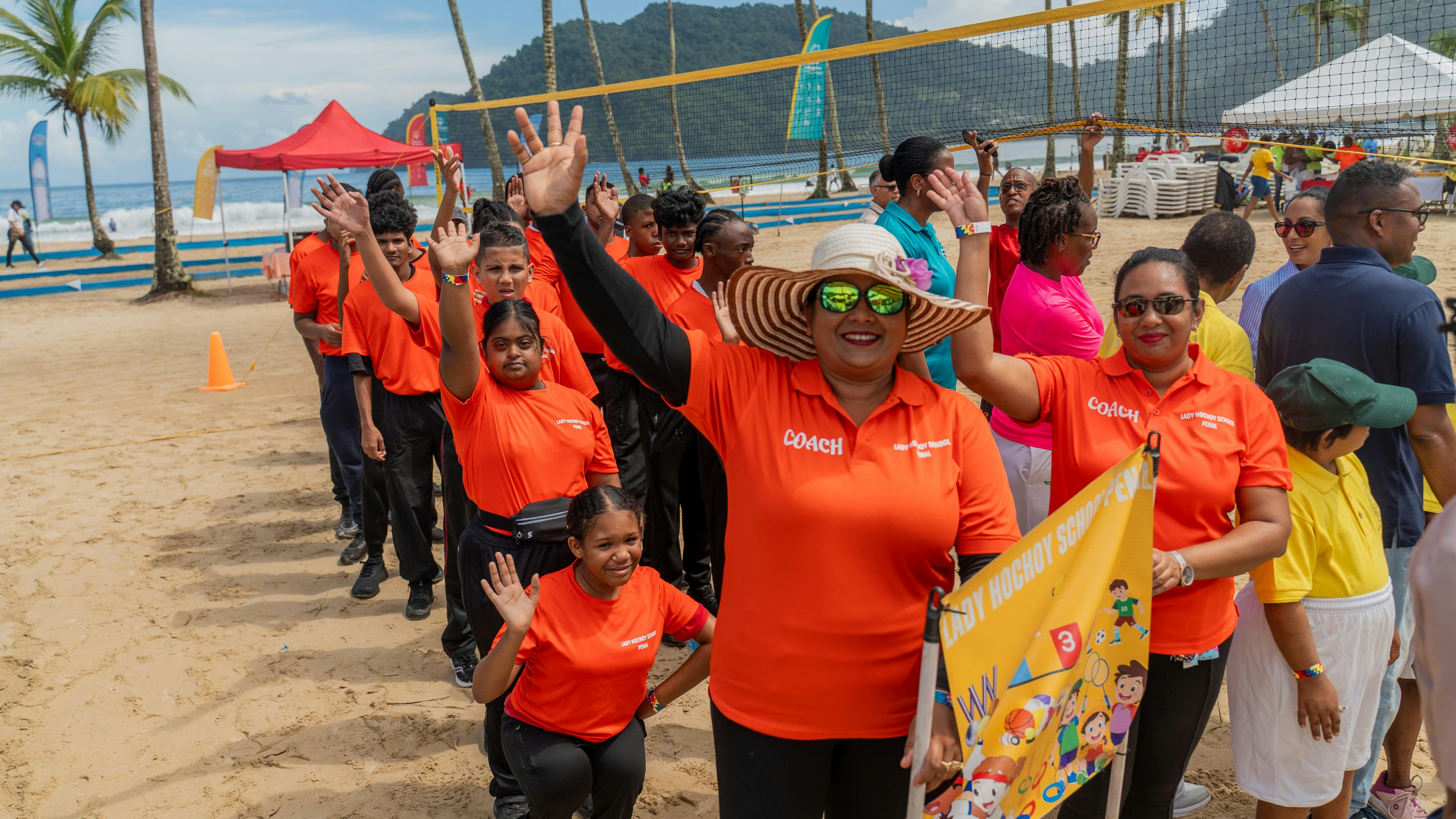 SOTT athletes waving