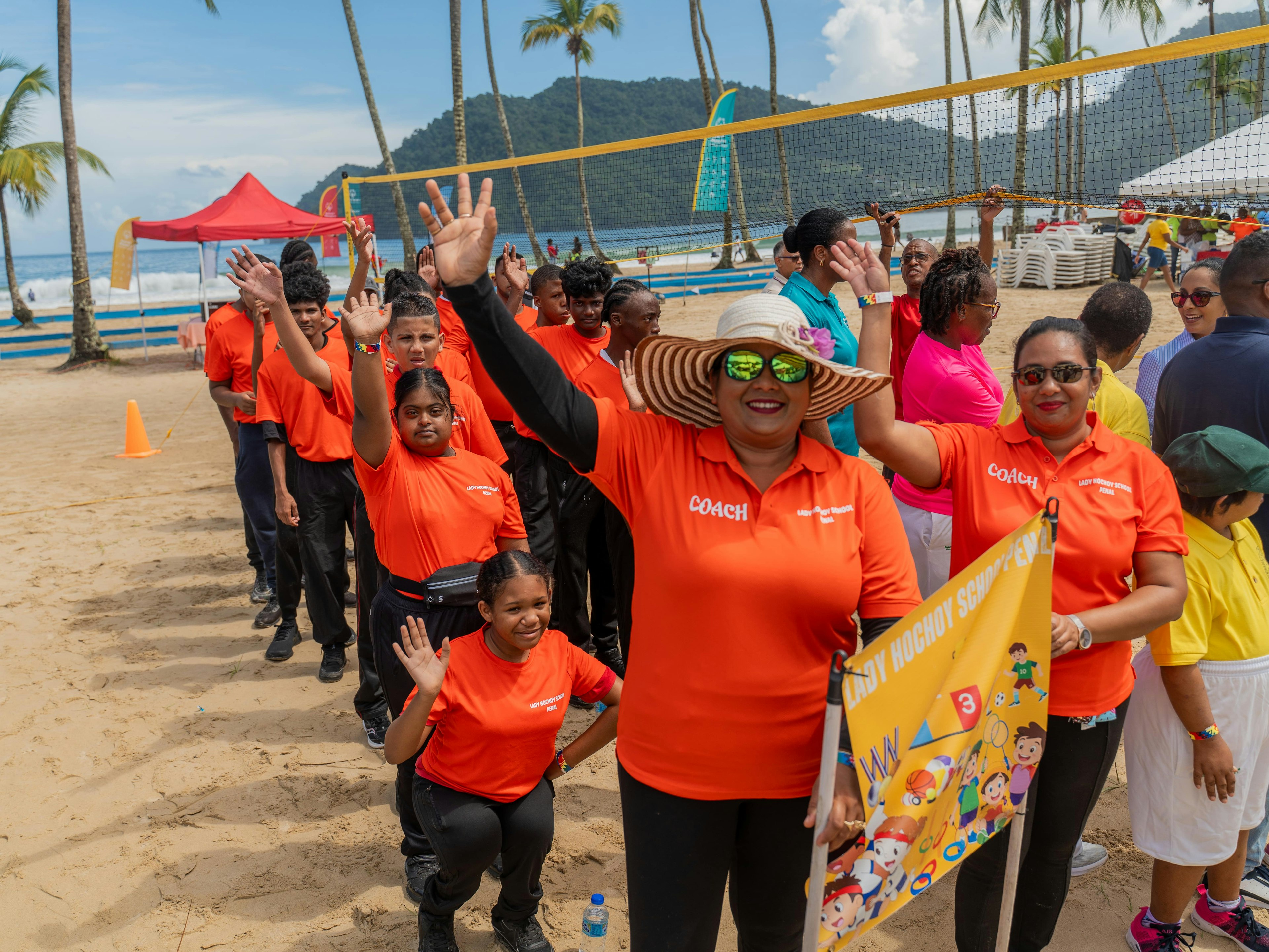SOTT athletes waving