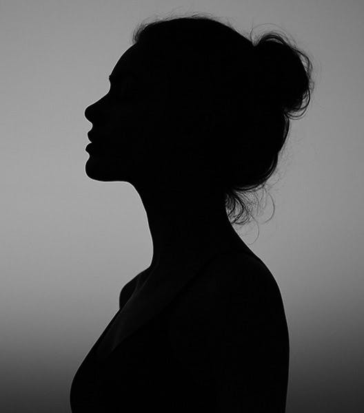 woman's silhouette