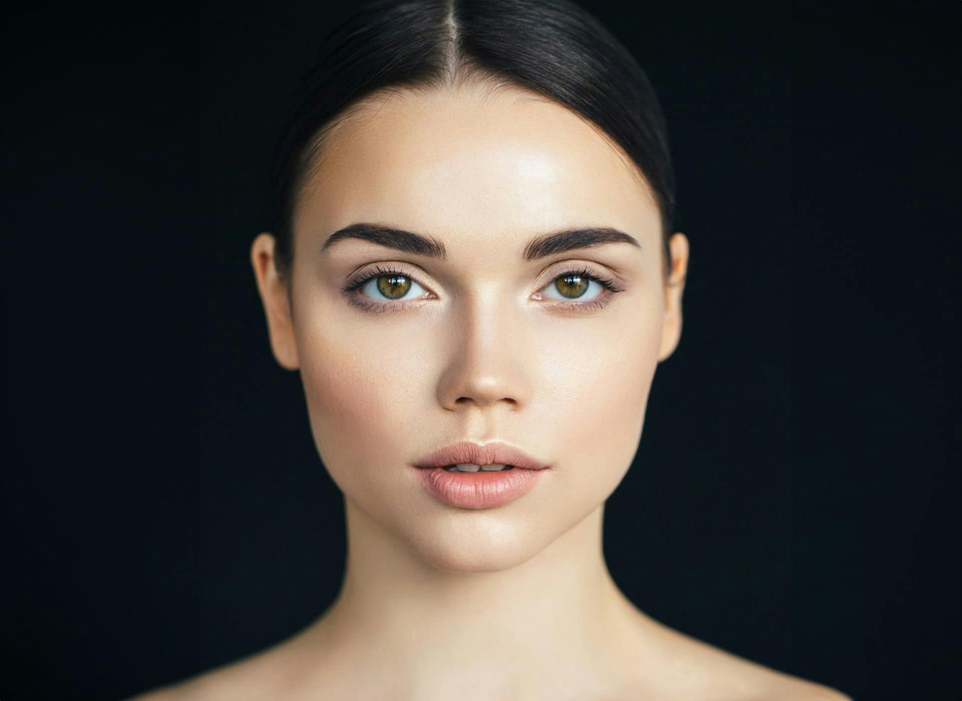 woman looking straight forward