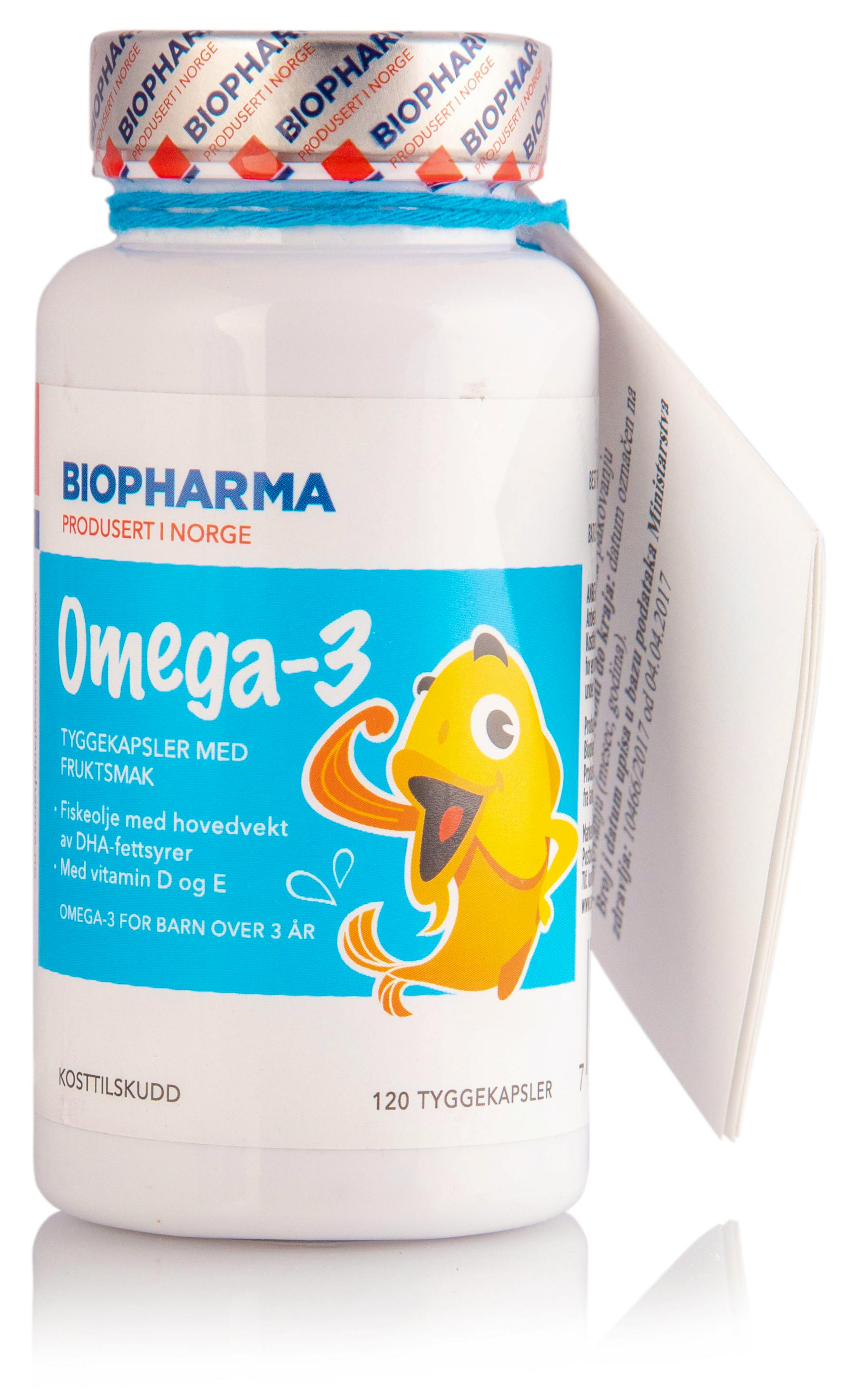 Omega3 norveške kapsule za decu 120 kom. Biopharma Bio Spajz zdrava