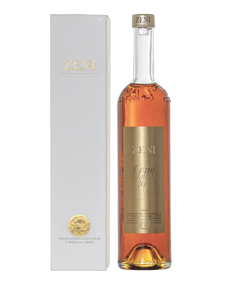 GRAPPA GRADO PIENO TEROLDEGO Pini 15 anni Astucciata