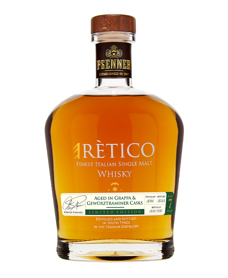 GIFT (0,700) eRETICO 7yo Grappa & Gewurztraminer Casks
