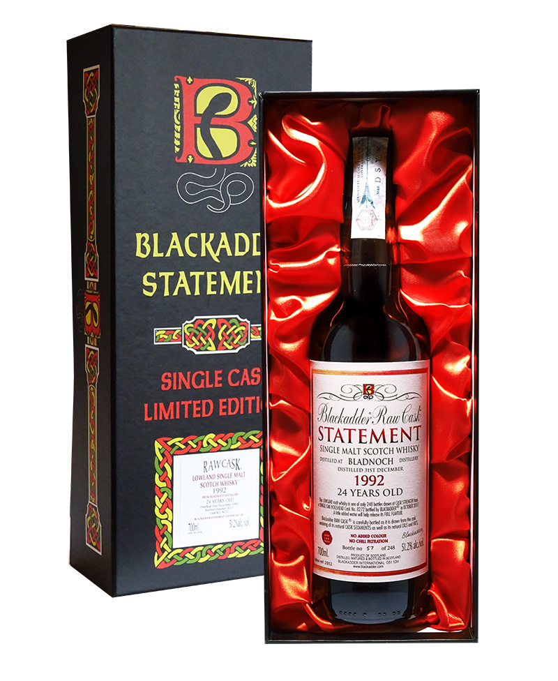 GIFT RAW CASK BLADNOCH 1992 24YO Cask Ref 8272Astucciato