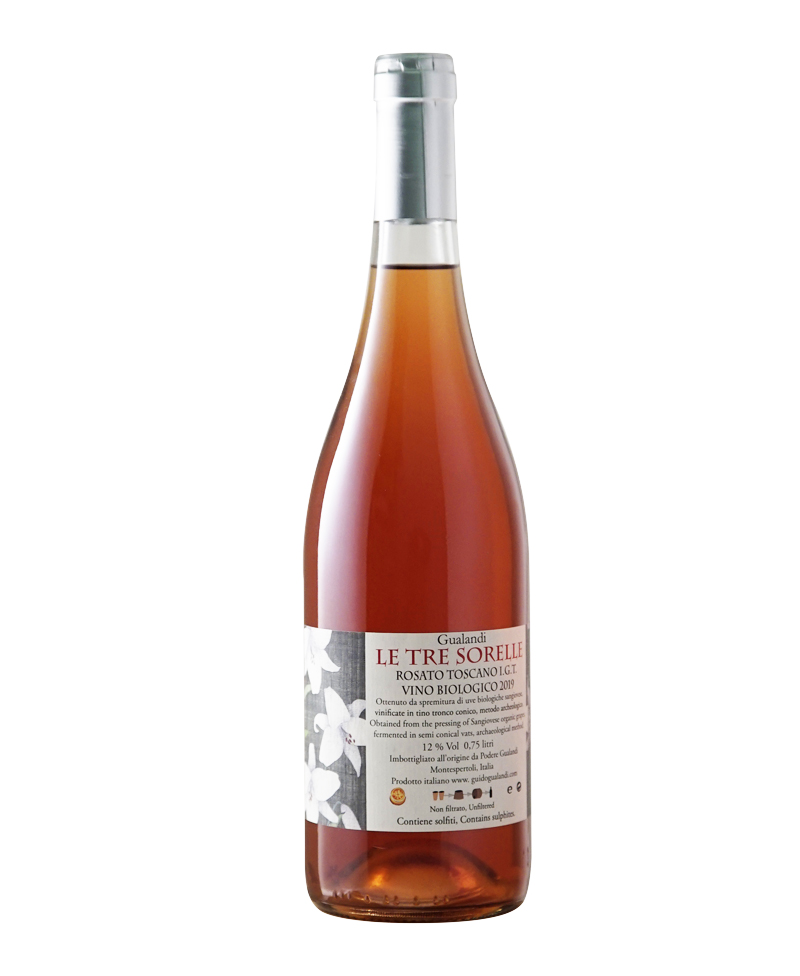 SANGIOVESE ROSATO DI POPPIANO Le Tre Sorelle  BIO*