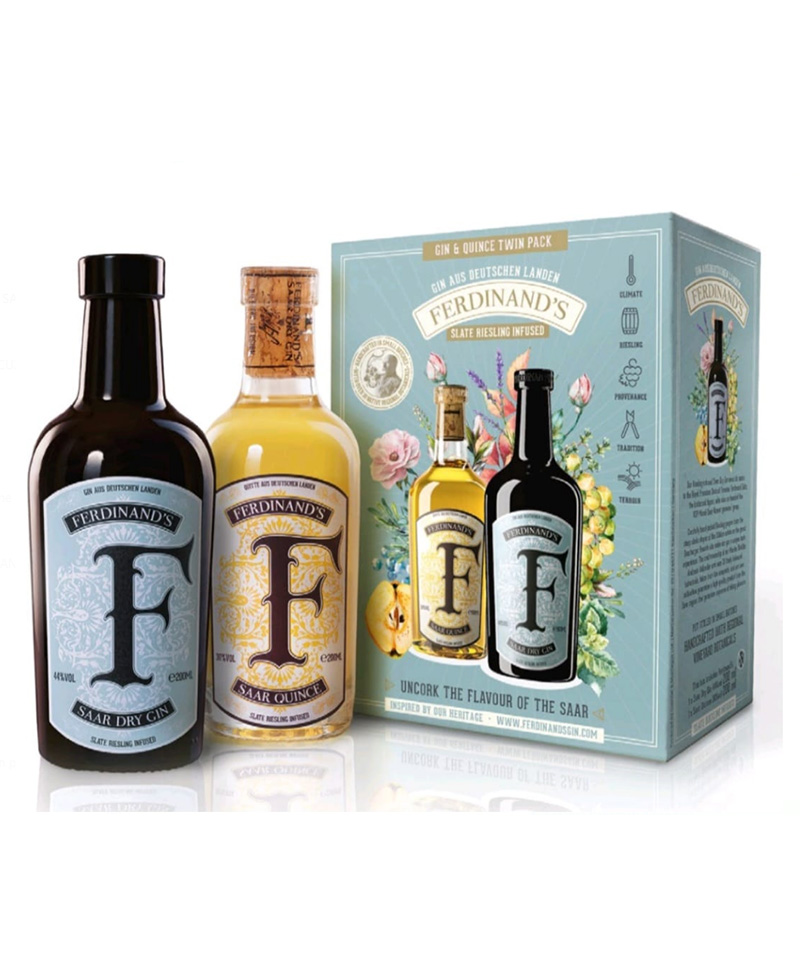 GIFT TWINPACK 1 SAAR DRY GIN 20cl + 1 SAAR QUINCE 20cl