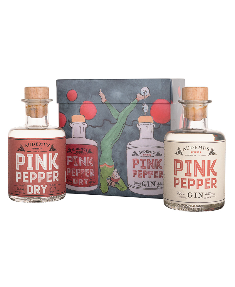 GIFT CONFEZIONE (0,20) PINK PEPPER + (0,20) DRY PINK PEPPER GIN