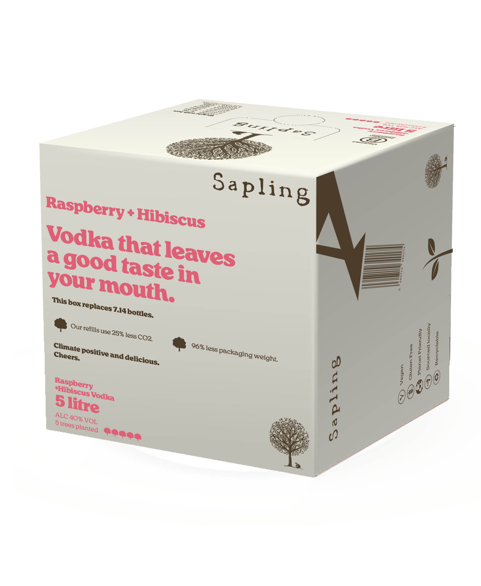 BAG IN BOX RASPBERRY & HIBISCUS VODKA