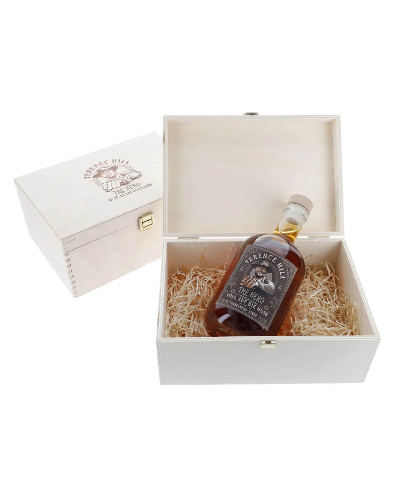 GIFT BOX TERENCE HILL The Hero Voll auf Die Nuss Liqueur
