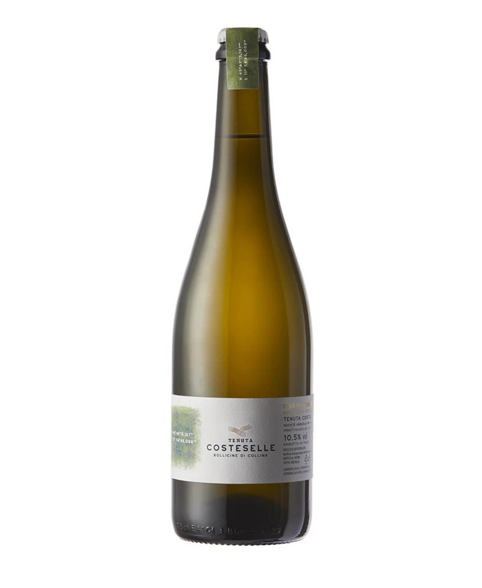VINO FRIZZANTE BIANCO Sui Lieviti Tappo Corona