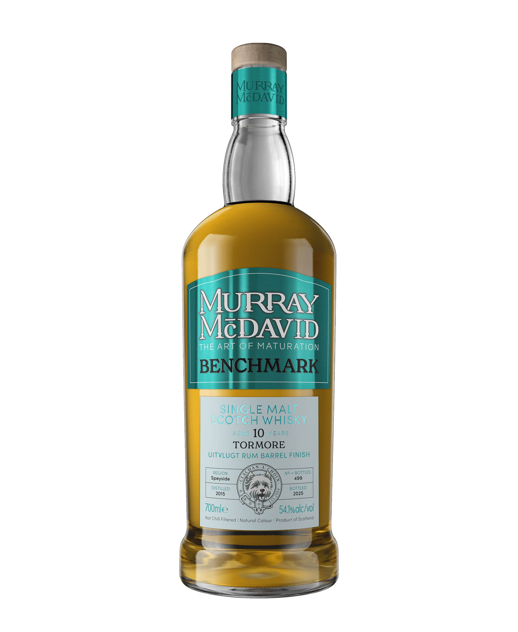 TORMORE 10 YO SINGLE MALT UITVLUGT RUM BARREL