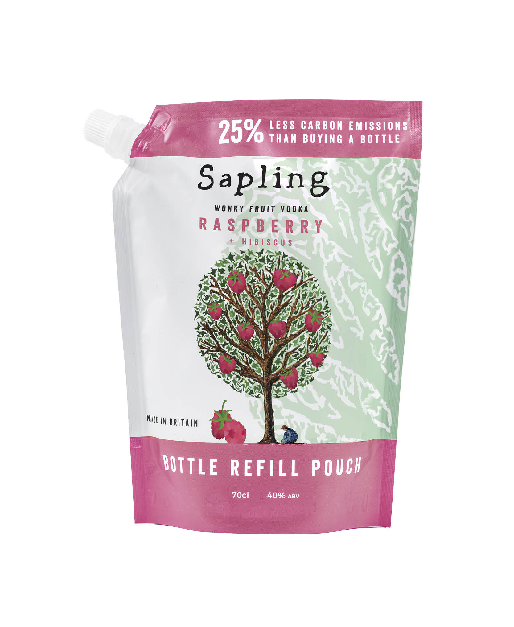 SACCA REFILL RASPBERRY & HIBISCUS VODKA 