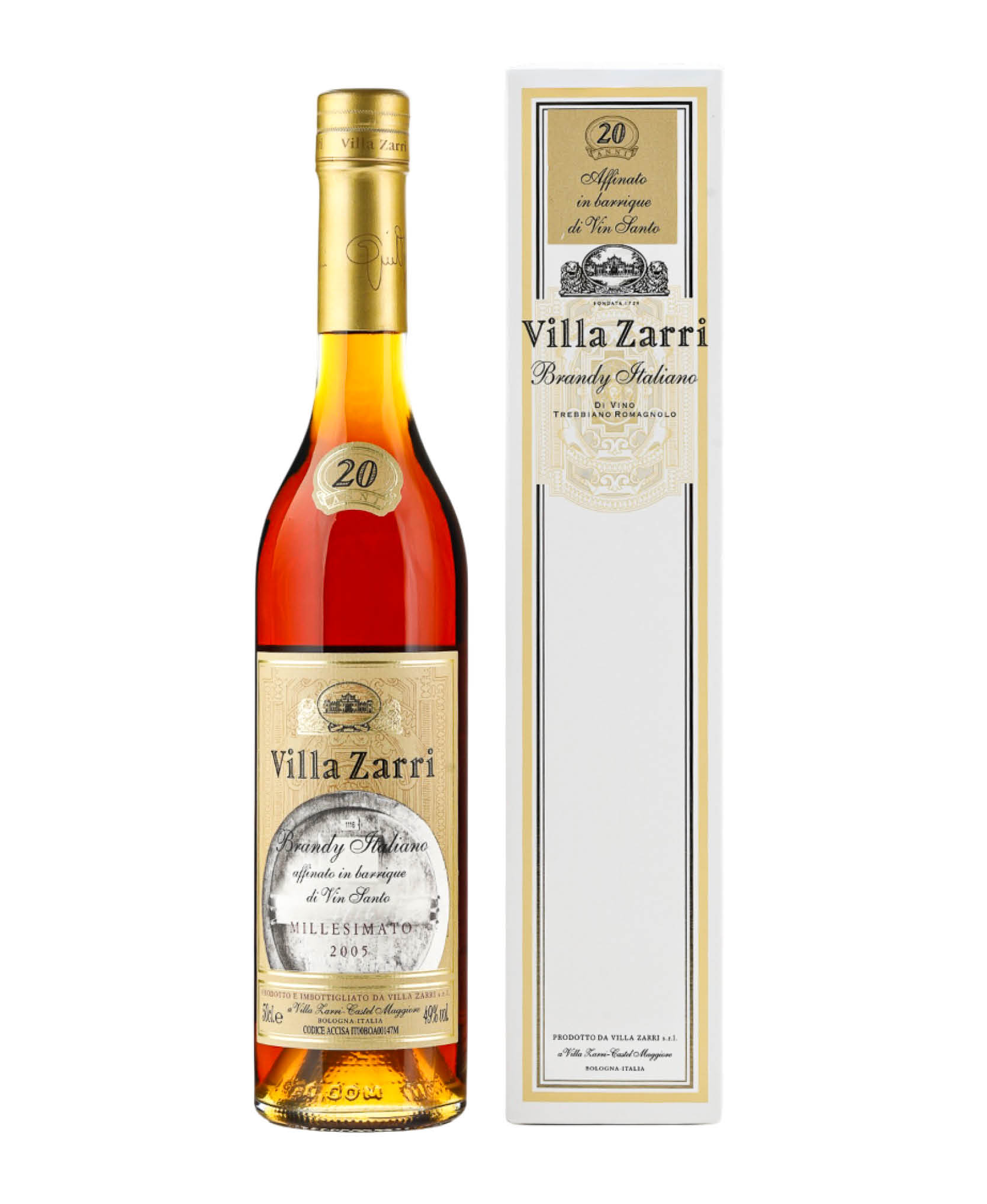 BRANDY 20 ANNI 2005 Affinato Vin Santo Astucciato