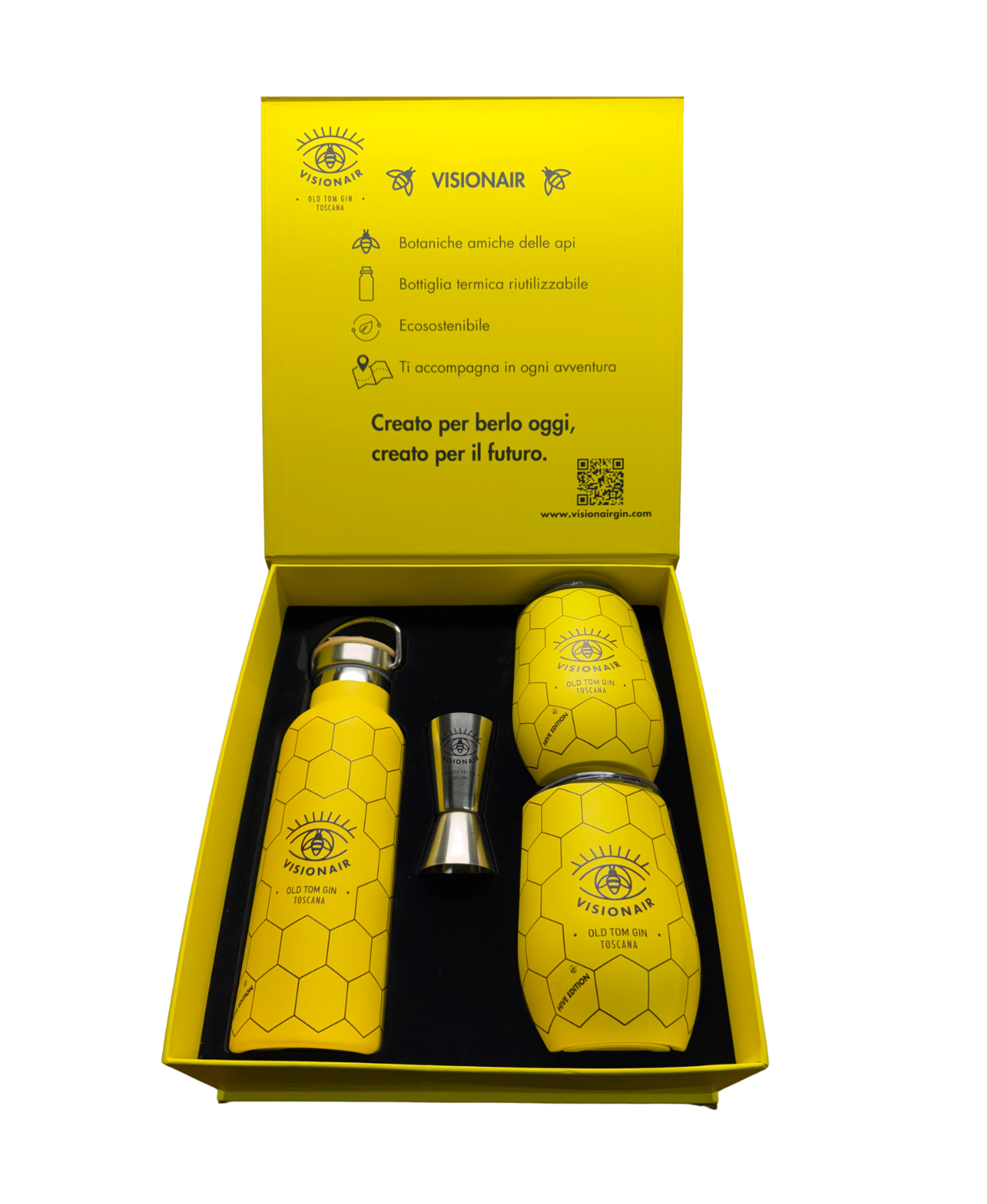 BOX REGALO 1 BOTTIGLIA OLD TOM + 2 BICCHIERI TERMICI OLD TOM