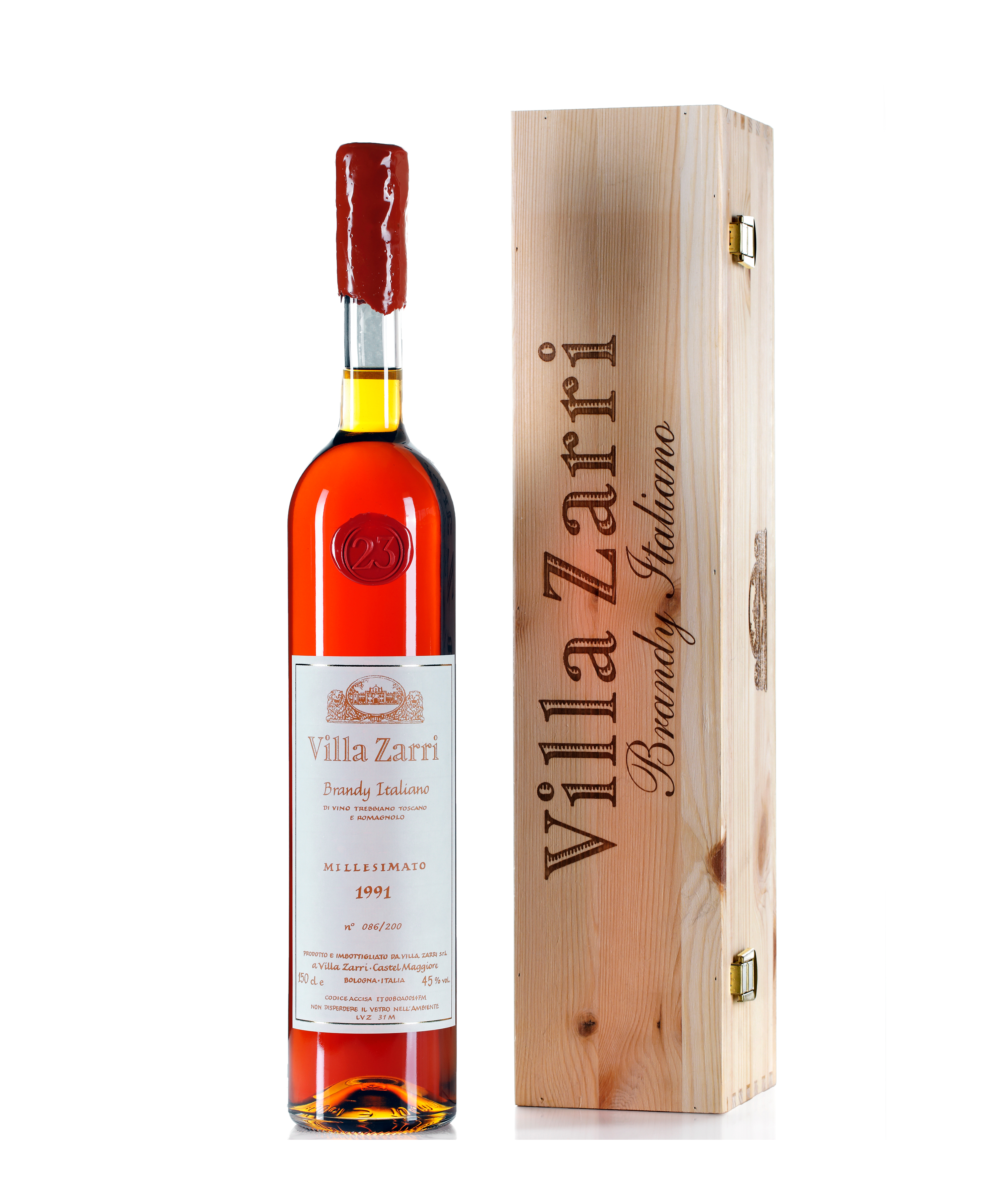 BRANDY 21 ANNI Cassa Legno