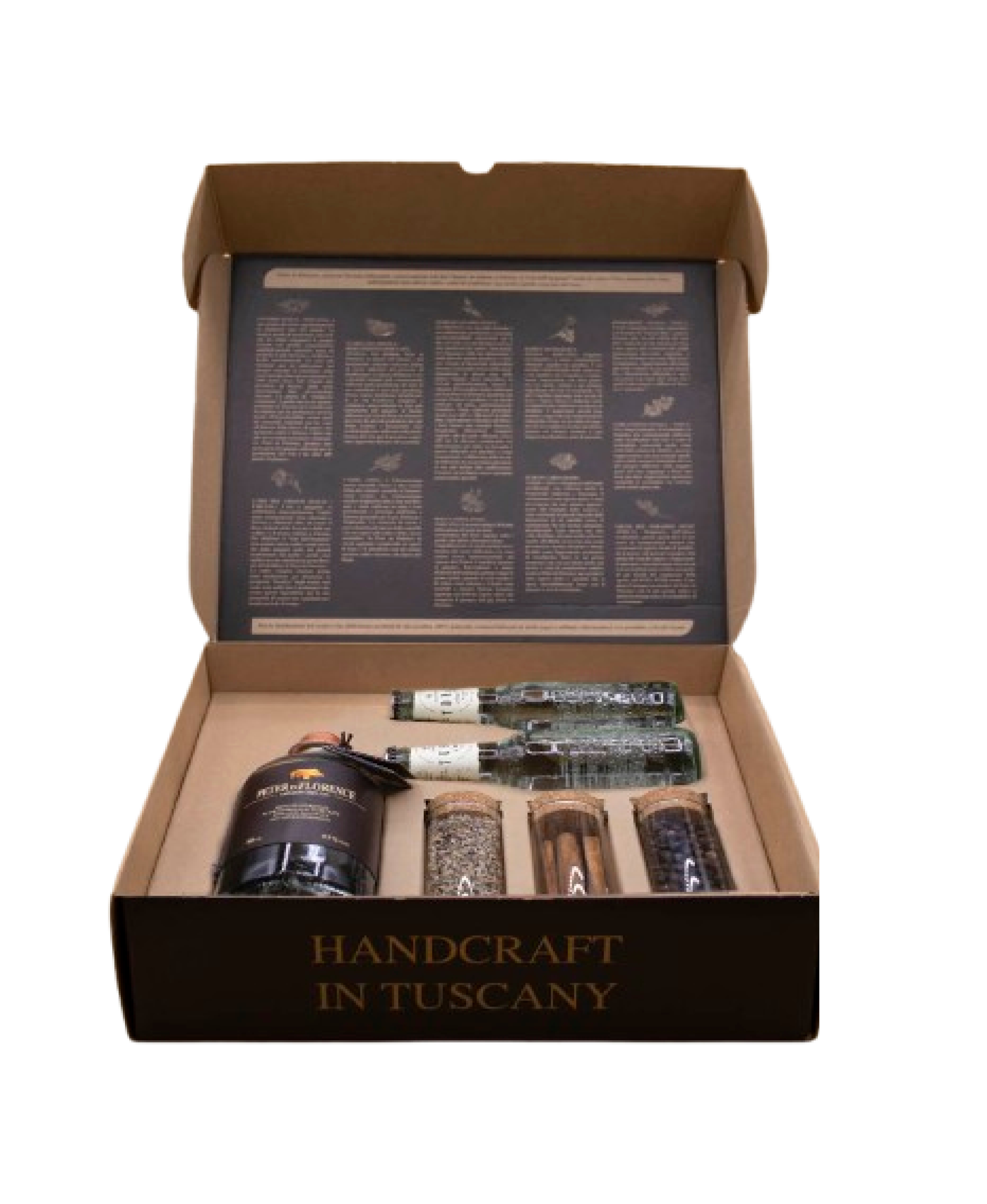 BOX REGALO 1 BT LONDONDRY GIN 2 TONICHE 3 BOTANICHE GARNISH