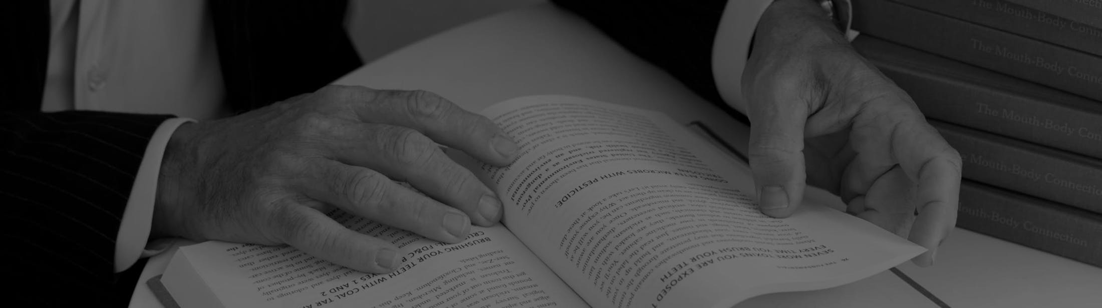 hands holding a book