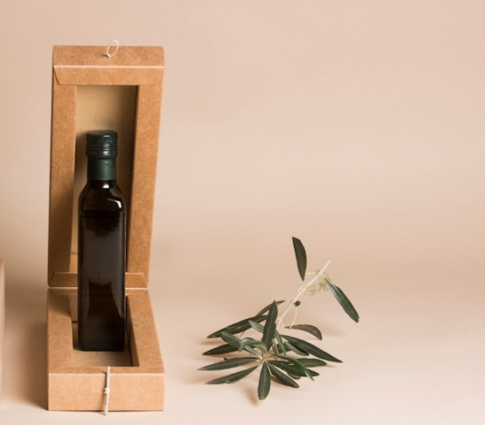 Scatola per olio eco-sostenibile