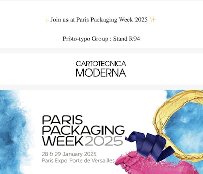📣 CM Cartotecnica Moderna alla Paris Packaging Week 2025 📣