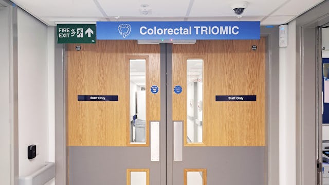 indoors, door, architecture, building, hospital