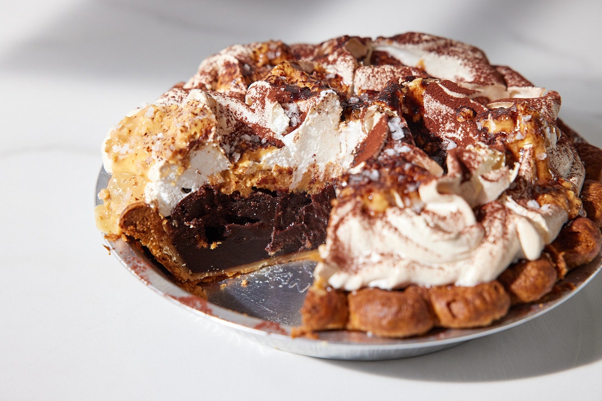 Chocolate Peanut Butter Pie with Meringue — Guittard