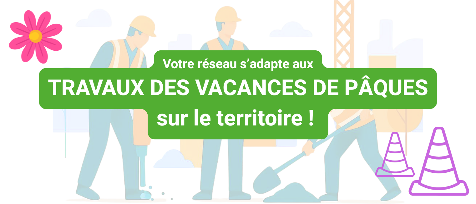 Bannière travaux vacances Pâques