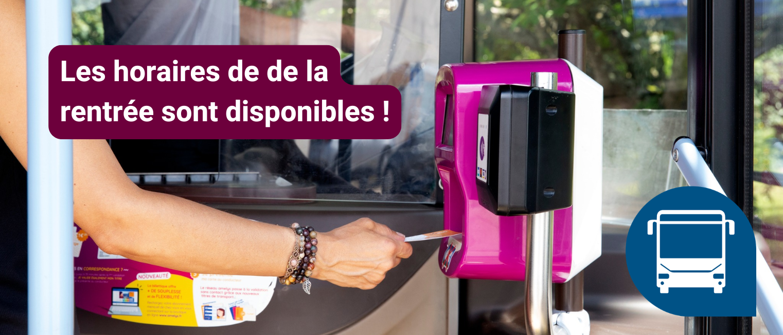 Horaires rentrée 2026 disponibles