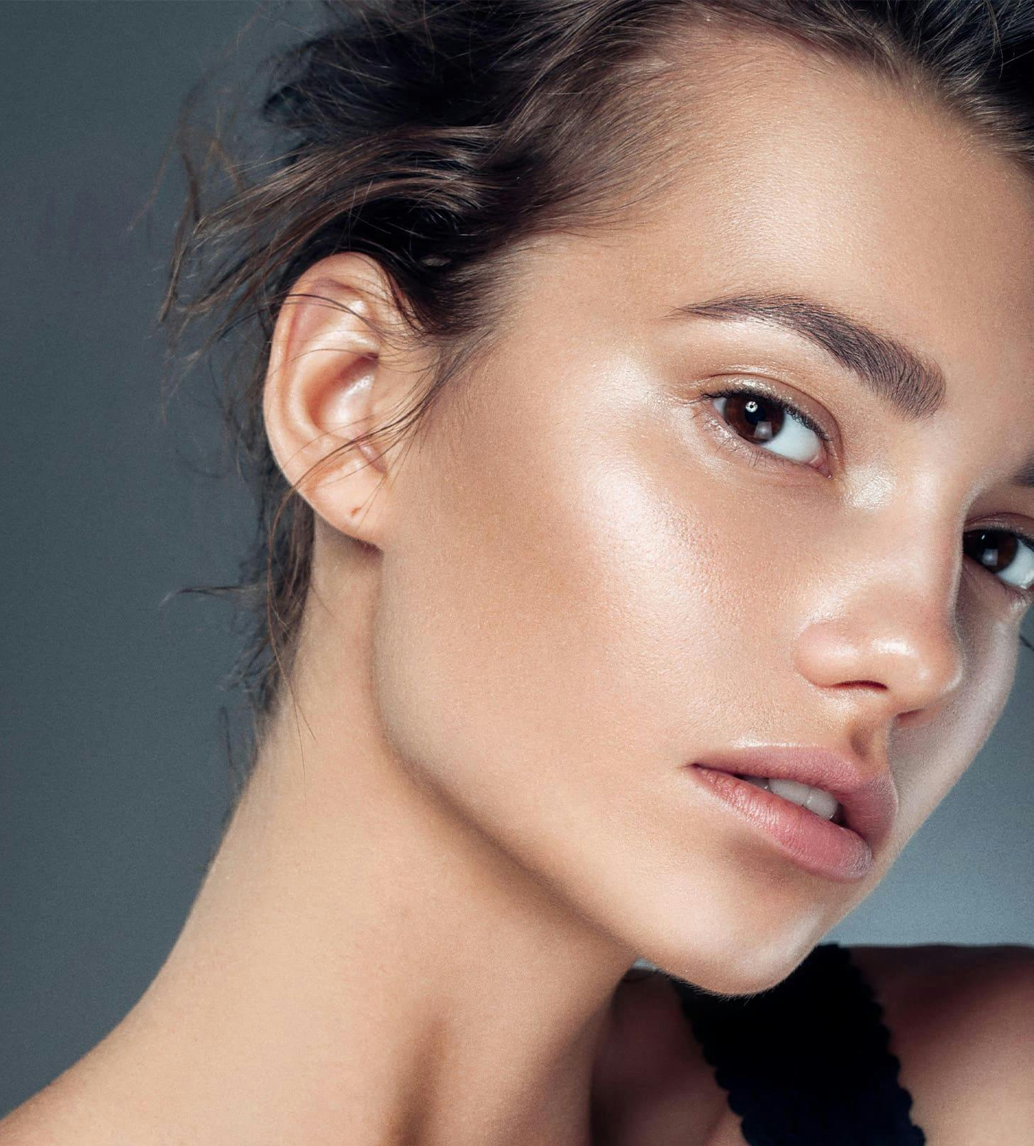 woman with her head tilted slightly