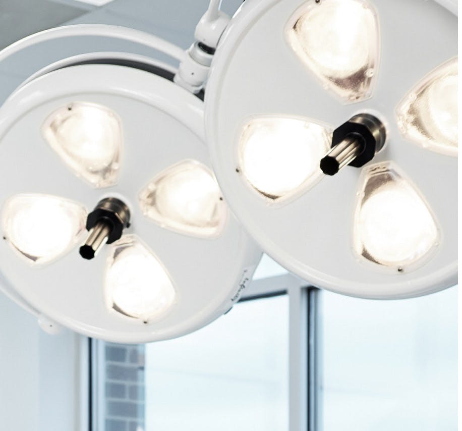 close up on lights