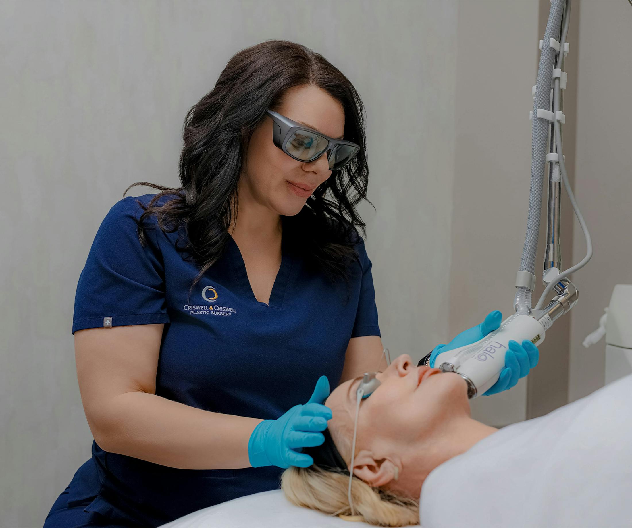 woman receiving Halo treatment