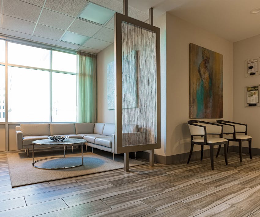 photo of office waiting room