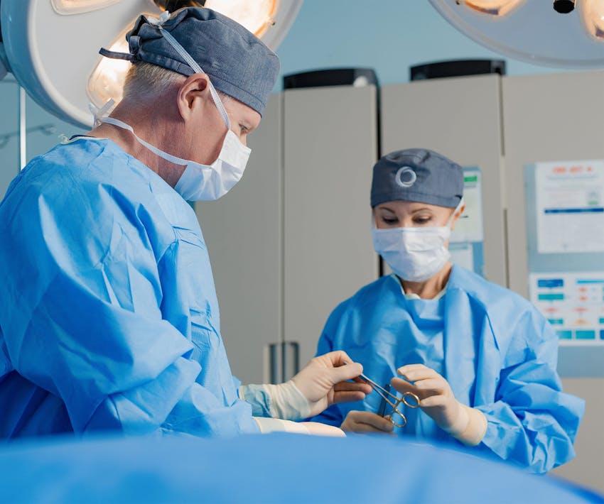 Doctors in operating room
