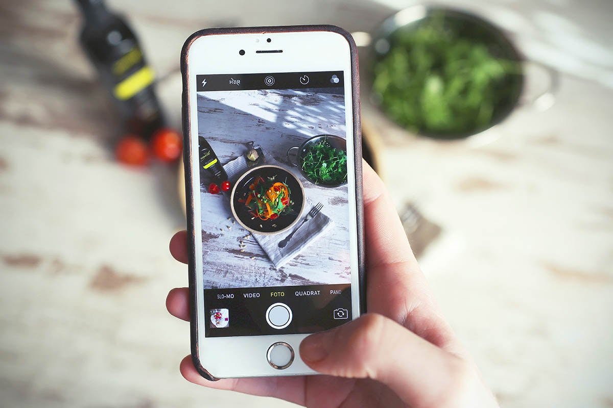 Essen mit Smartphone fotografieren 