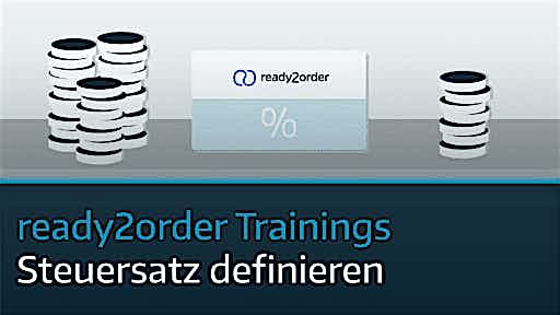 ready2order Training Steuersatz definieren