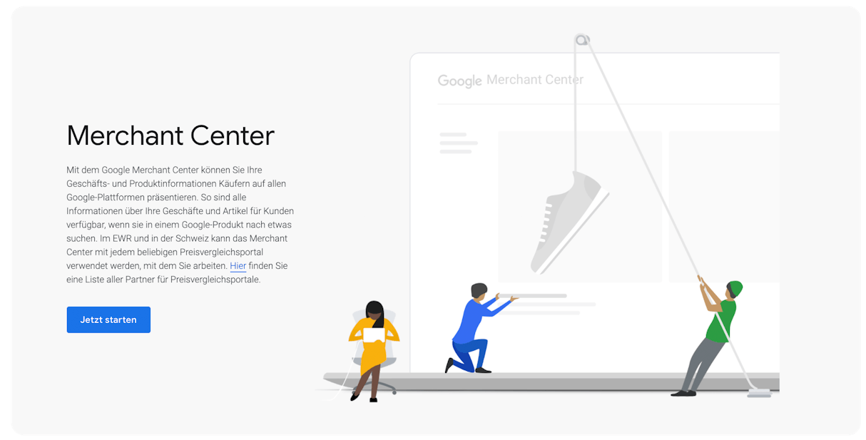 Google Merchant Center Screenshot