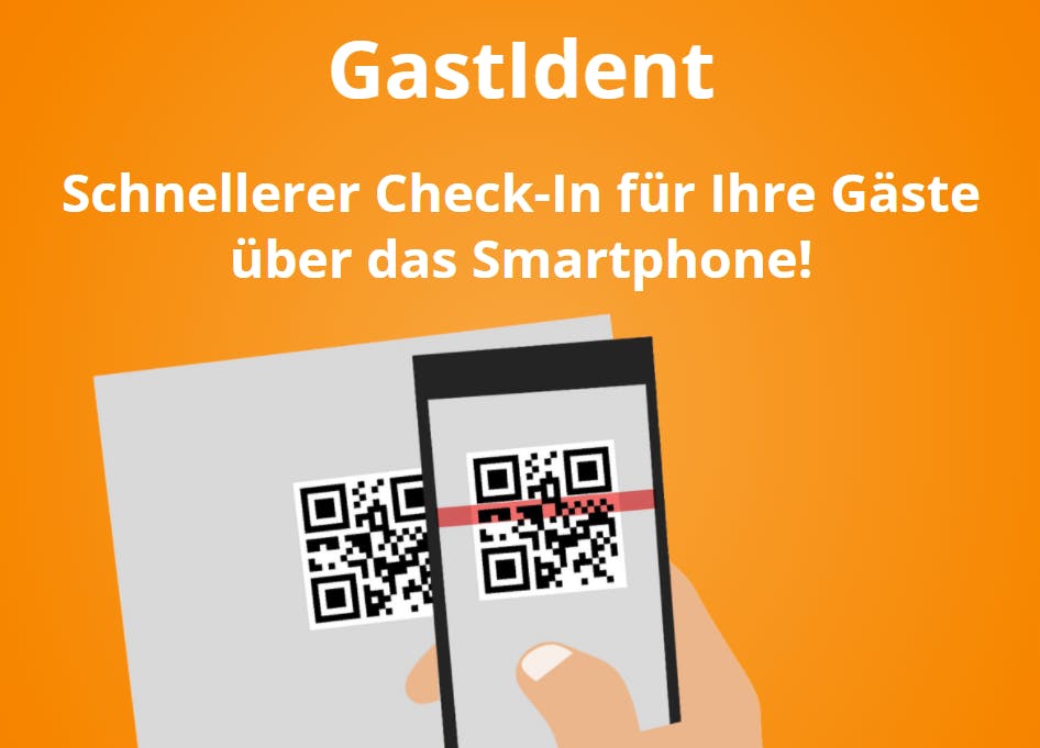 QR-Code smartphone GastIdent