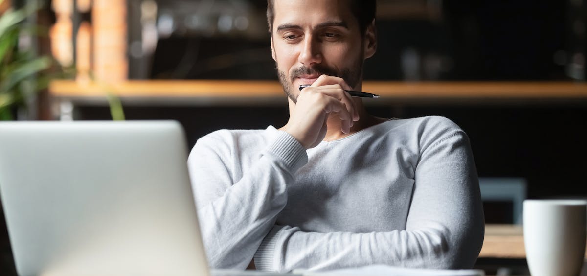 Business man thinking Business man thinking