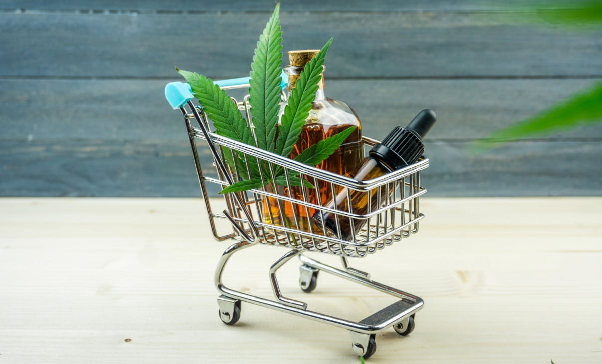 CBD im Einkaufswagen CBD im Einkaufswagen