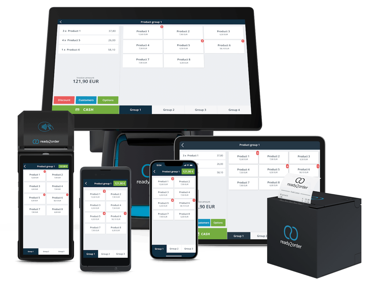 Kassensysteme von ready2order Registrierkassen von ready2order Übersicht