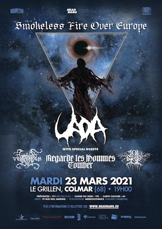 UADA et Regarde Les Hommes Tomber en concert à Colmar le 23 mars 2021