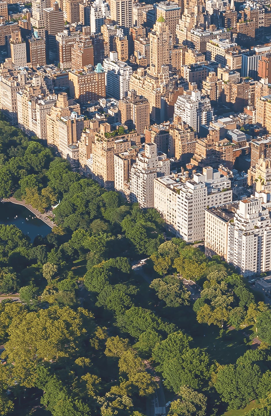 Aerial view of NYC