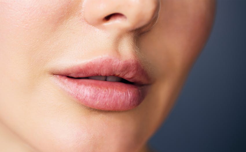 close up of a woman's mouth