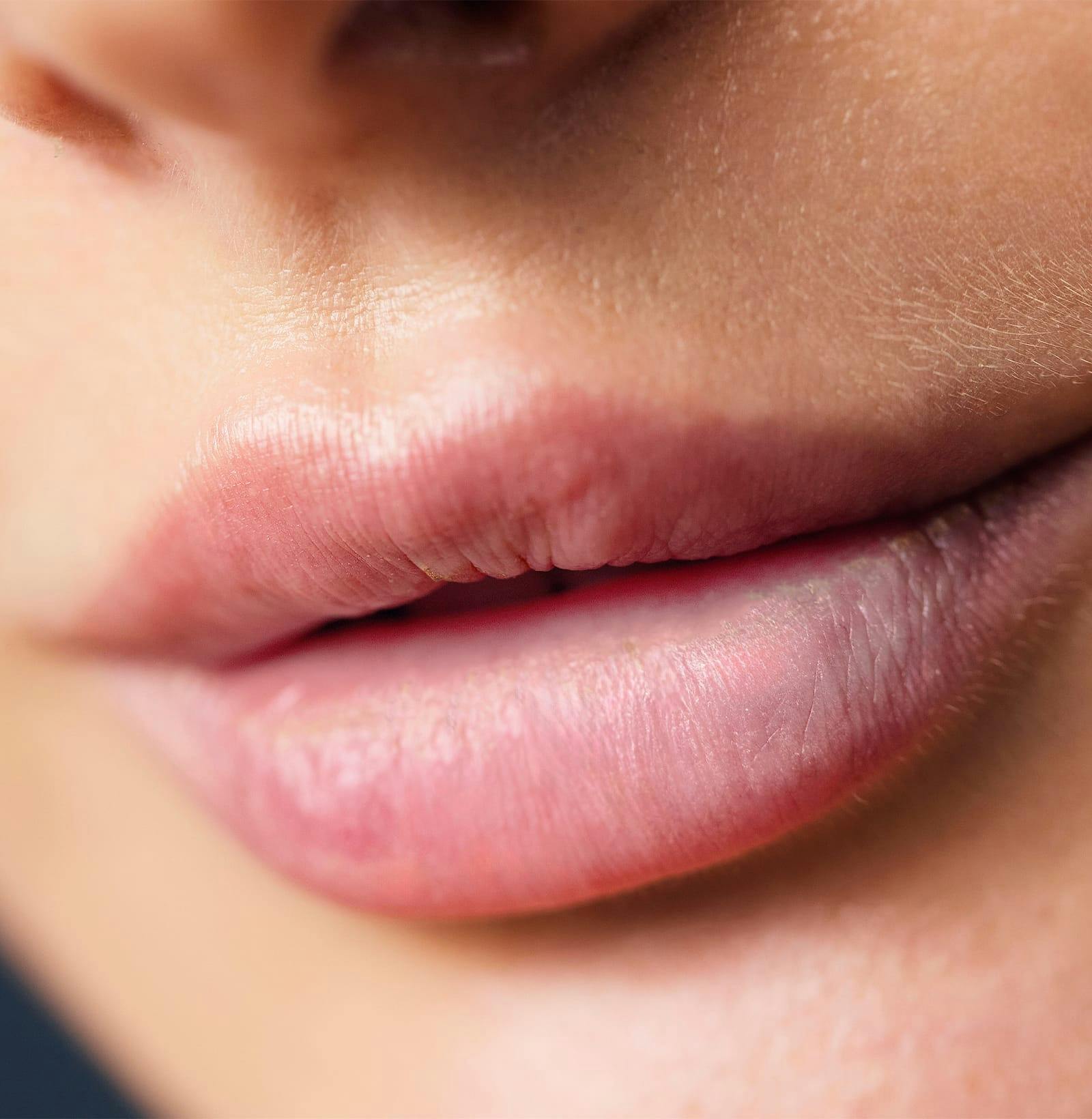 close up of a woman's lips