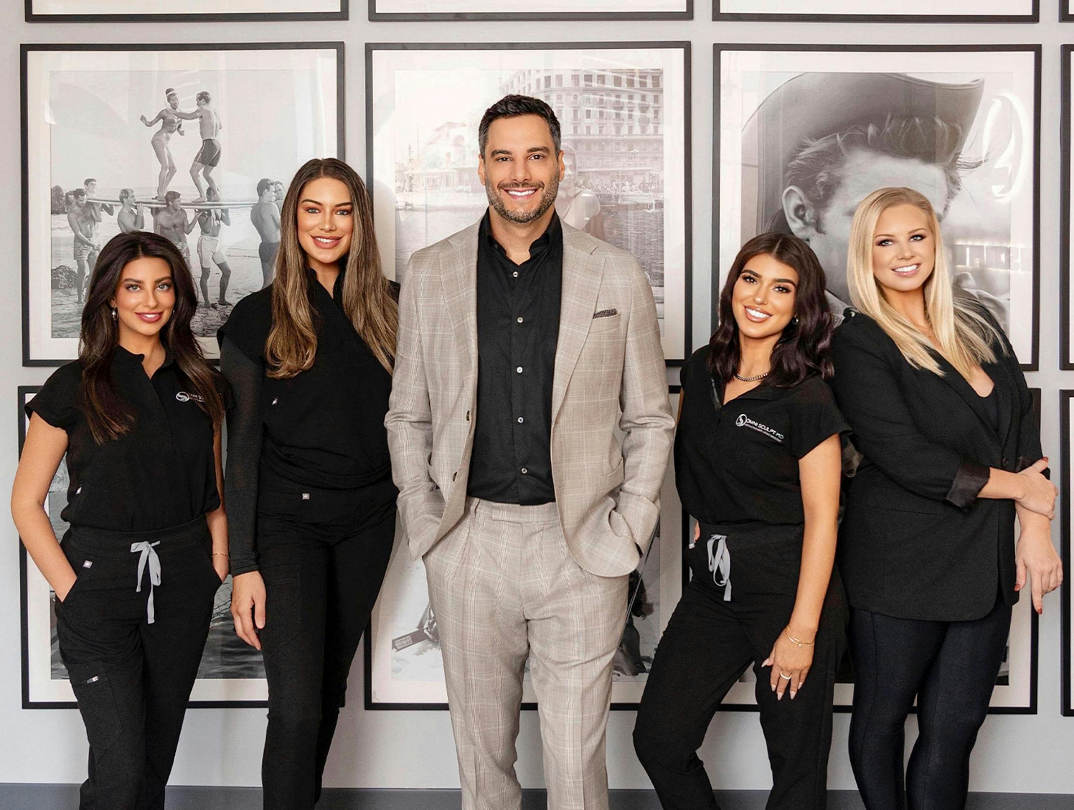 Dr. Louis Degironemo and 4 of his staff members