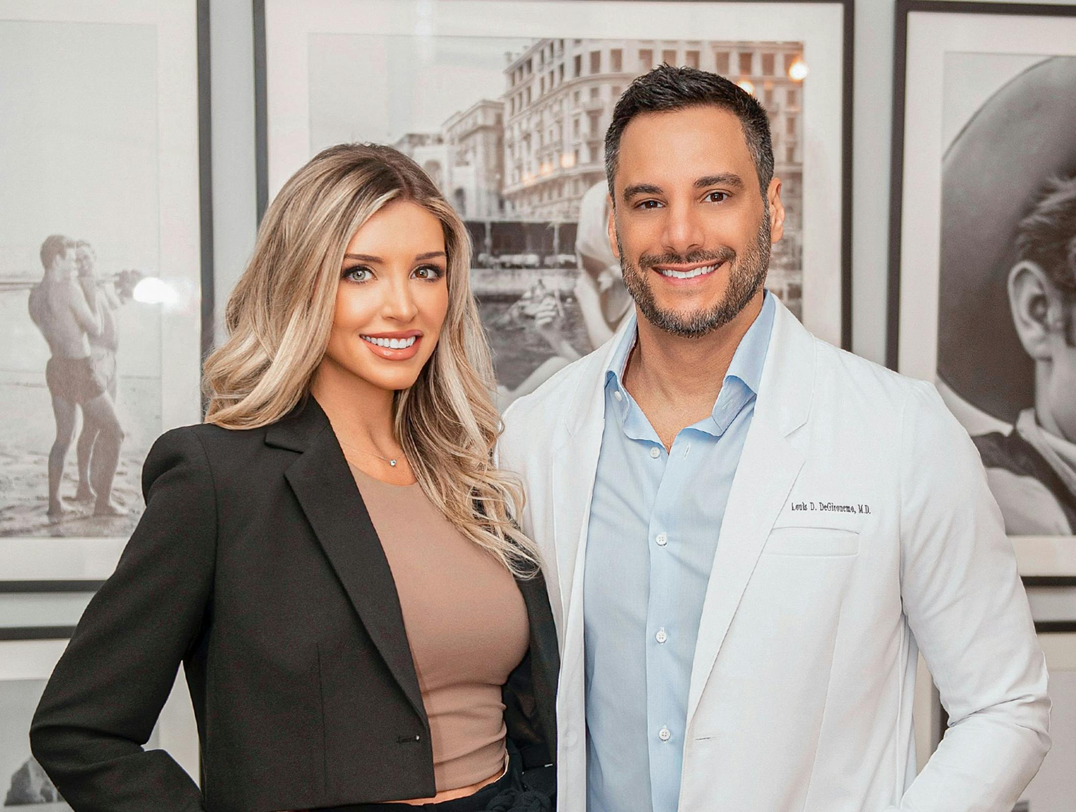 Dr. Louis Degironemo with staff member