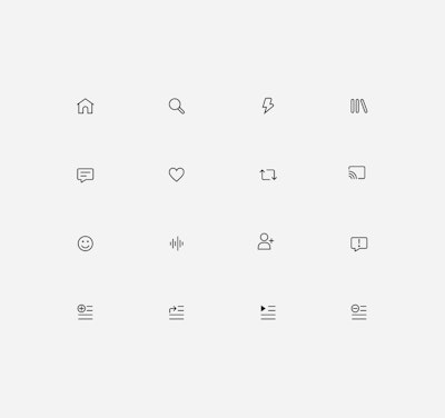 New icon set
