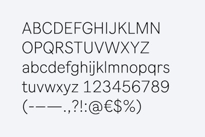 Ableton Typeface designed by Göran Söderström