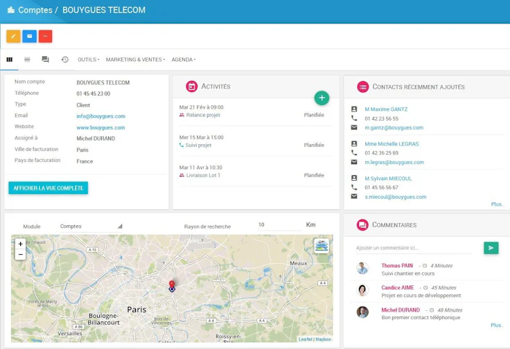 Initiative CRM vue à 360°