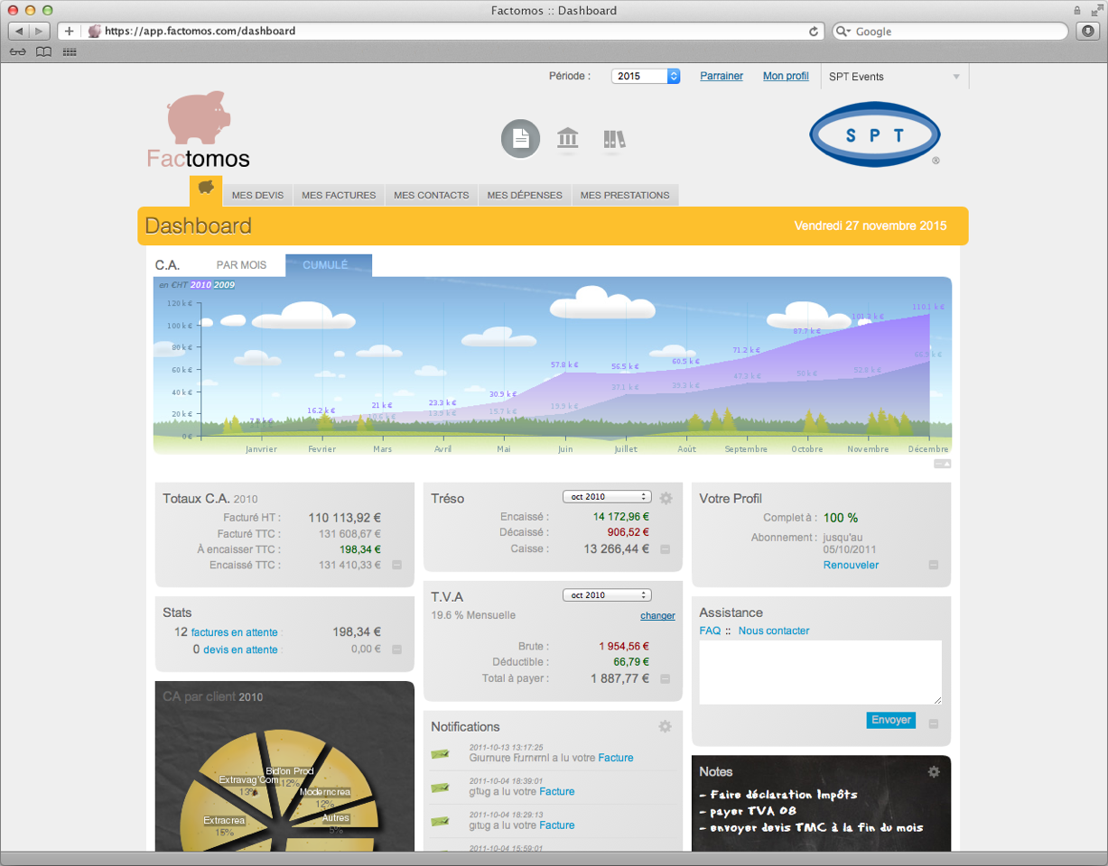 Factomos application auto entrepreneur